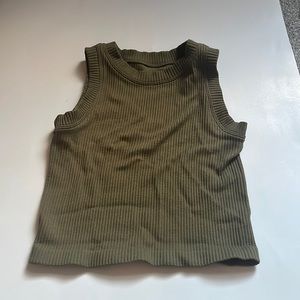 army green tank top